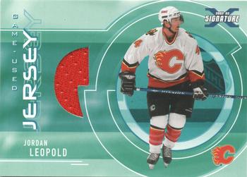 2002-03 Be a Player Signature Series - Game-Used Jerseys #SGJ-59 Jordan Leopold Front