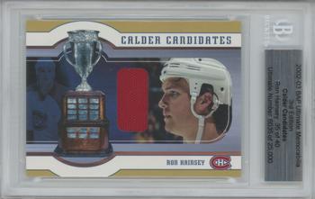 2002-03 Be a Player Ultimate Memorabilia - Calder Candidates #NNO Ron Hainsey Front