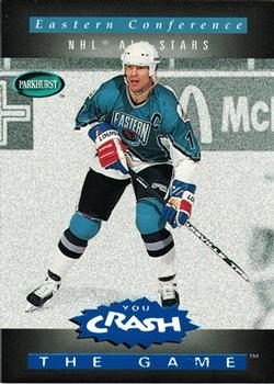 1994-95 Parkhurst - You Crash the Game Blue (U.S. Retail) #R27 Mark Messier Front
