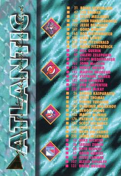 1994-95 Pinnacle #267 Atlantic Division Checklist Front