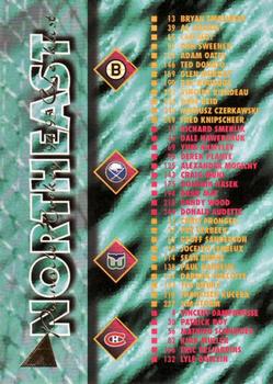 1994-95 Pinnacle #268 Northeast Division Checklist Front