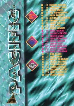 1994-95 Pinnacle #270 Pacific Division Checklist Front