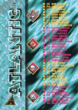 1994-95 Pinnacle #517 Atlantic Divison Checklist Front