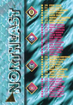 1994-95 Pinnacle #519 Northeast Division Checklist Front