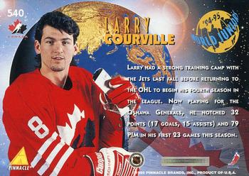 1994-95 Pinnacle #540 Larry Courville Back