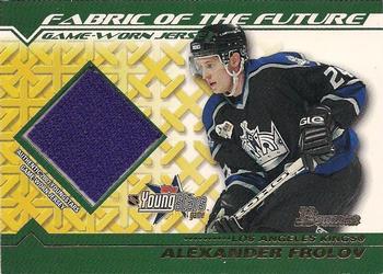 2002-03 Bowman YoungStars - Fabric of the Future Game-Worn Jersey #FFJ-AF Alexander Frolov Front