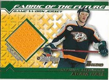 2002-03 Bowman YoungStars - Fabric of the Future Game-Worn Jersey #FFJ-AH Adam Hall Front