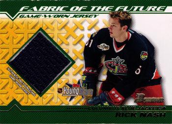 2002-03 Bowman YoungStars - Fabric of the Future Game-Worn Jersey #FFJ-RN Rick Nash Front