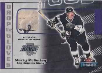 2002-03 Fleer Throwbacks - Drop the Gloves #4 Marty McSorley Front
