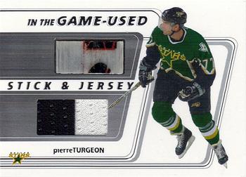 2002-03 In The Game Used - Stick & Jersey #SJ-50 Pierre Turgeon Front