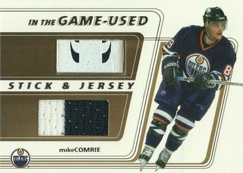 2002-03 In The Game Used - Stick & Jersey Gold #SJ-46 Mike Comrie Front