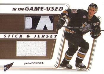 2002-03 In The Game Used - Stick & Jersey Gold #SJ-45 Peter Bondra Front