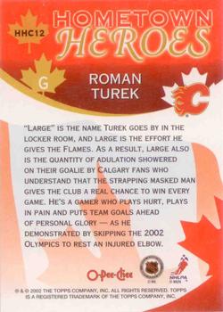 2002-03 O-Pee-Chee - Factory Set Hometown Heroes Canada #HHC12 Roman Turek Back