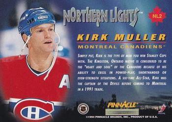 1994-95 Pinnacle - Northern Lights #NL2 Kirk Muller Back