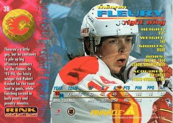 1994-95 Pinnacle - Rink Collection #38 Theoren Fleury Back