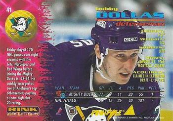 1994-95 Pinnacle - Rink Collection #41 Bobby Dollas Back