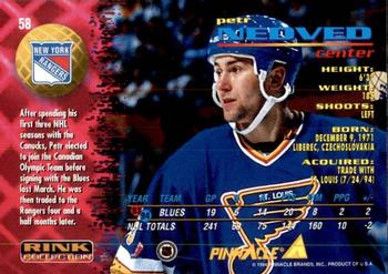 1994-95 Pinnacle - Rink Collection #58 Petr Nedved Back