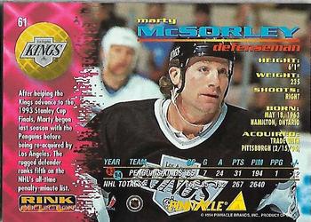 1994-95 Pinnacle - Rink Collection #61 Marty McSorley Back