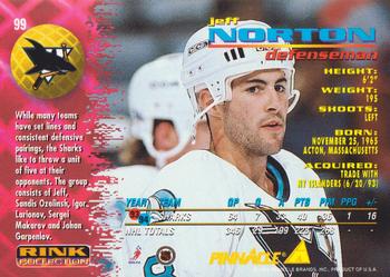 1994-95 Pinnacle - Rink Collection #99 Jeff Norton Back