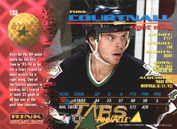 1994-95 Pinnacle - Rink Collection #133 Russ Courtnall Back