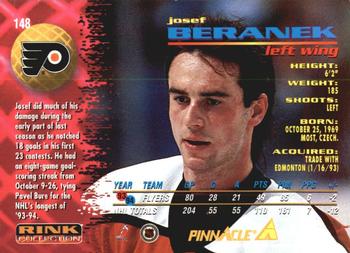 1994-95 Pinnacle - Rink Collection #148 Josef Beranek Back