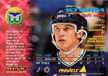 1994-95 Pinnacle - Rink Collection #237 Jim Storm Back
