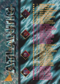 1994-95 Pinnacle - Rink Collection #267 Atlantic Division Checklist Front