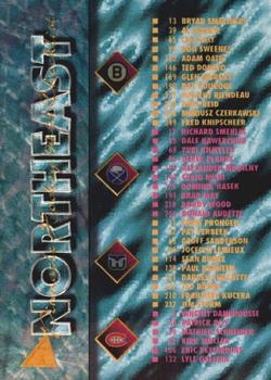 1994-95 Pinnacle - Rink Collection #268 Northeast Division Checklist Front