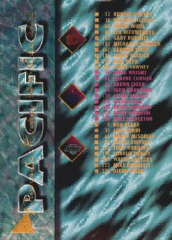 1994-95 Pinnacle - Rink Collection #270 Pacific Division Checklist Front