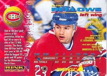 1994-95 Pinnacle - Rink Collection #290 Brian Bellows Back
