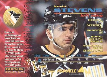 1994-95 Pinnacle - Rink Collection #299 Kevin Stevens Back