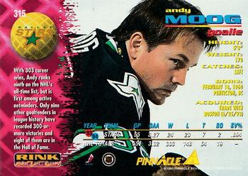 1994-95 Pinnacle - Rink Collection #315 Andy Moog Back