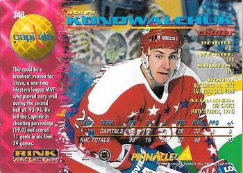 1994-95 Pinnacle - Rink Collection #348 Steve Konowalchuk Back