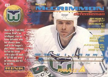 1994-95 Pinnacle - Rink Collection #427 Brad McCrimmon Back