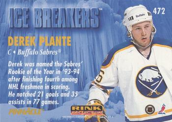 1994-95 Pinnacle - Rink Collection #472 Derek Plante Back