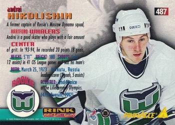 1994-95 Pinnacle - Rink Collection #487 Andrei Nikolishin Back