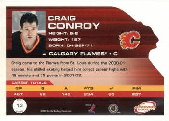 2002-03 Pacific Atomic - Hobby Parallel #12 Craig Conroy Back