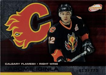 2002-03 Pacific Atomic - Hobby Parallel #13 Jarome Iginla Front