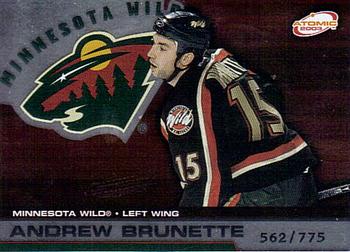 2002-03 Pacific Atomic - Hobby Parallel #51 Andrew Brunette Front