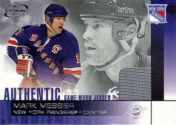 2002-03 Pacific Atomic - Authentic Game-Worn Jersey #16 Mark Messier Front