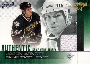 2002-03 Pacific Atomic - Authentic Game-Worn Jersey #3 Jason Arnott Front