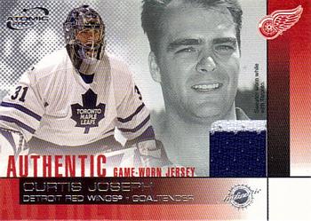 2002-03 Pacific Atomic - Authentic Game-Worn Jersey #8 Curtis Joseph Front