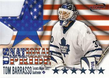 2002-03 Pacific Atomic - National Pride #10 Tom Barrasso Front