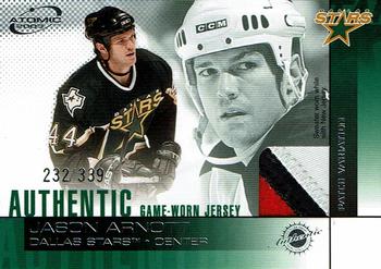 2002-03 Pacific Atomic - Authentic Game-Worn Jersey Patch Variation #3 Jason Arnott Front