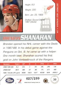 2002-03 Pacific Calder - Silver #39 Brendan Shanahan Back