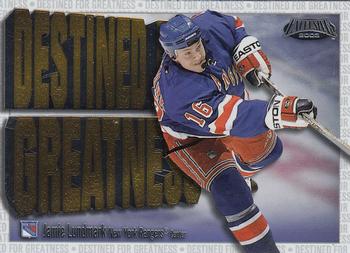 2002-03 Pacific Exclusive - Destined #9 Jamie Lundmark Front