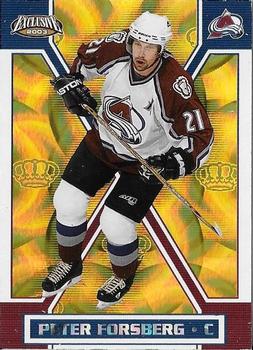 2002-03 Pacific Exclusive - Gold #40 Peter Forsberg Front