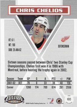 2002-03 Pacific Exclusive - Gold #60 Chris Chelios Back