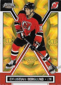 2002-03 Pacific Exclusive - Gold #101 Christian Berglund Front