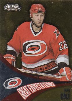 2002-03 Pacific Exclusive - Great Expectations #4 Erik Cole Front